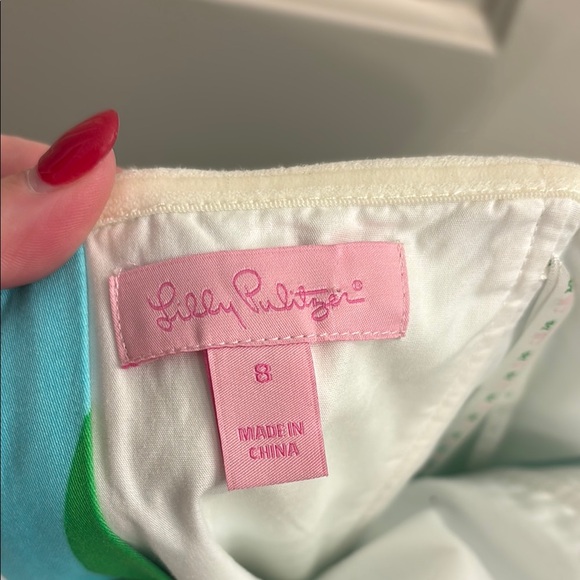 Lilly Pulitzer Lottie In Green Bean All Lit Up Mini Dress - Picture 5 of 5